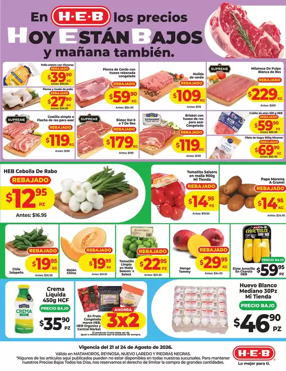 Catálogo HEB | Ofertas HEB | 2026-08-21T00:00:00.000Z - 2026-08-24T00:00:00.000Z