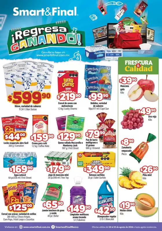 Catálogo Smart & Final | SF Ft 20 25 AGO Web SL | 2026-08-20T00:00:00.000Z - 2026-08-25T00:00:00.000Z