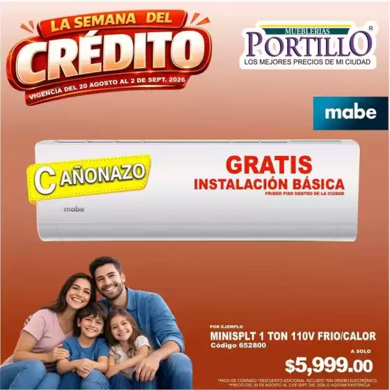 Catálogo Mueblerías Portillo | Ofertas Mueblerías Portillo | 2026-08-20T00:00:00.000Z - 2026-09-02T00:00:00.000Z