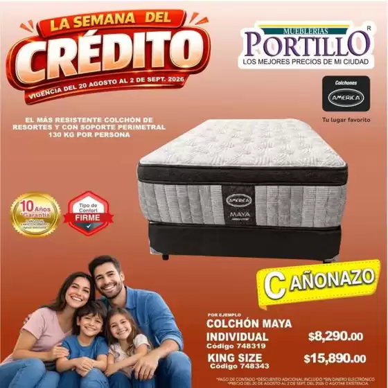 Catálogo Mueblerías Portillo | Ofertas y gangas exclusivas | 2026-08-20T00:00:00.000Z - 2026-09-02T00:00:00.000Z