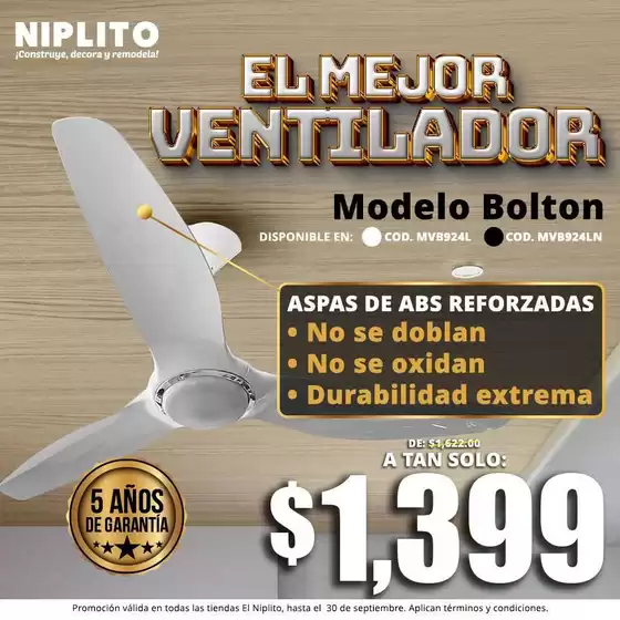 Catálogo Niplito | Nuestras mejores gangas | 2026-08-21T00:00:00.000Z - 2026-09-30T00:00:00.000Z