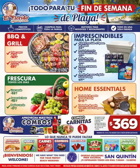 Catálogo El Florido en Tampacán | VOLANTE SAN QUINTIN WEB 39 | 2026-08-21T00:00:00.000Z - 2026-08-27T00:00:00.000Z