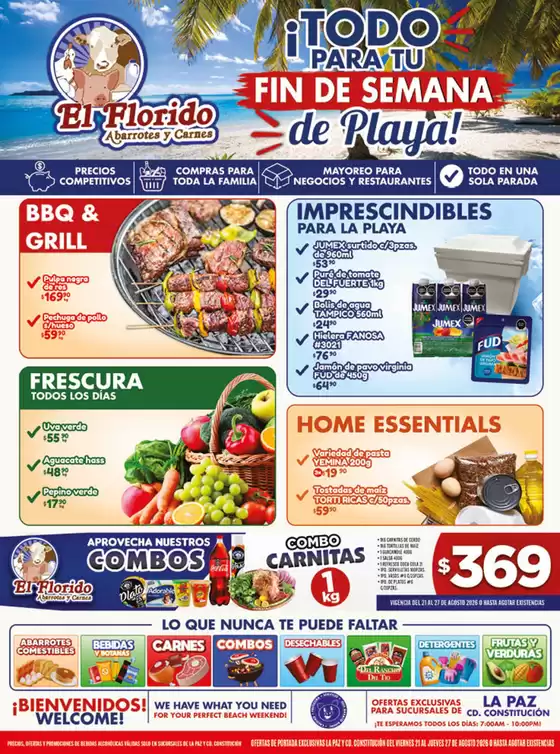 Catálogo El Florido en Tampacán | VOLANTE LA PAZ WEB 39 | 2026-08-21T00:00:00.000Z - 2026-08-27T00:00:00.000Z
