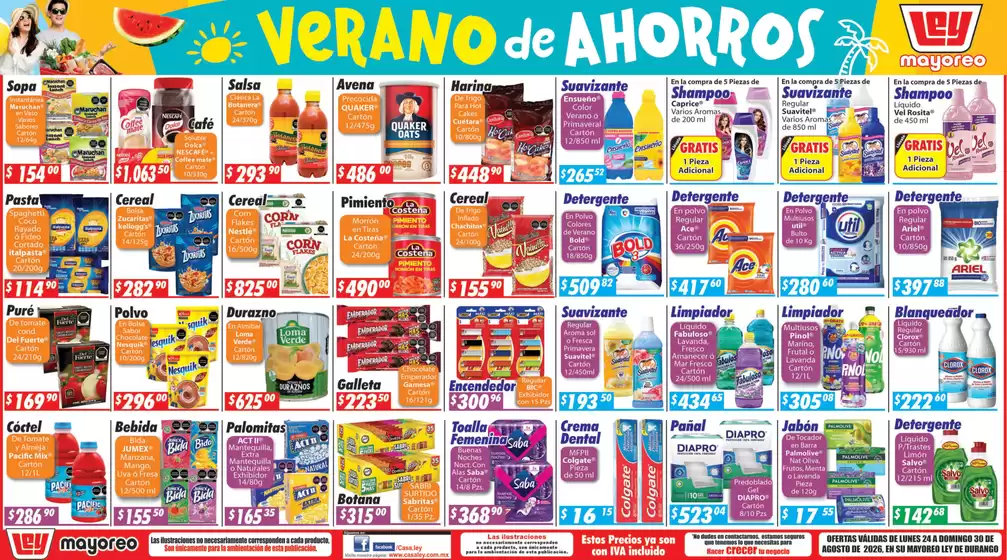 Catálogo Casa Ley | Excelente oferta para cazadores de gangas | 2026-08-24T00:00:00.000Z - 2026-08-30T00:00:00.000Z