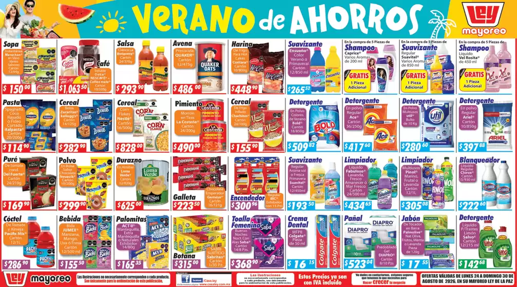 Catálogo Casa Ley | Grandes descuentos en productos seleccionados | 2026-08-24T00:00:00.000Z - 2026-08-30T00:00:00.000Z