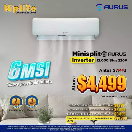 Catálogo Niplito | Ahorra ahora con nuestras ofertas | 2026-08-16T00:00:00.000Z - 2026-09-30T00:00:00.000Z