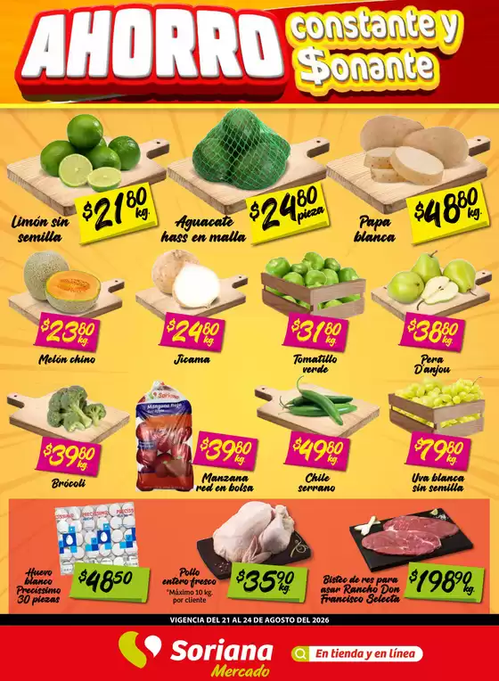 Catálogo Soriana Express | Ofertas para cazadores de gangas | 2026-08-21T00:00:00.000Z - 2026-08-24T00:00:00.000Z