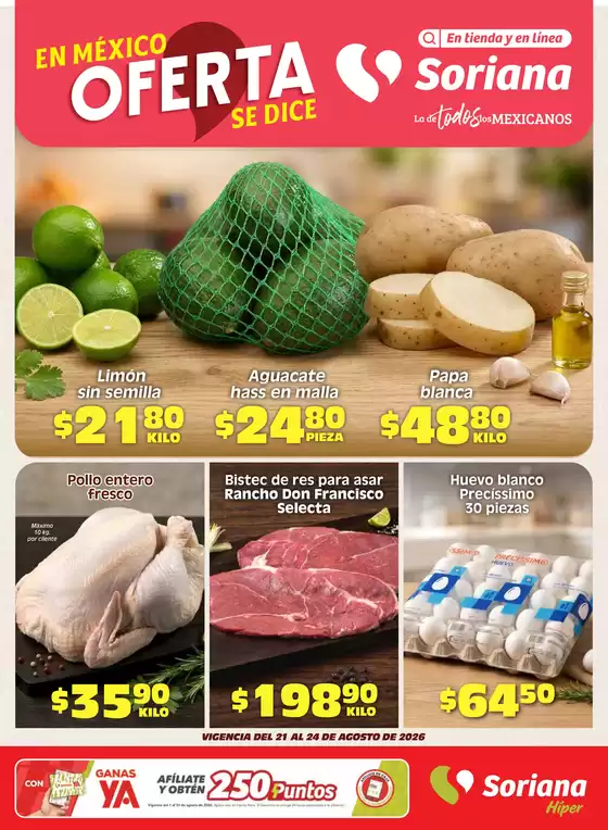 Catálogo Soriana Híper | Descubre ofertas atractivas | 2026-08-21T00:00:00.000Z - 2026-08-24T00:00:00.000Z