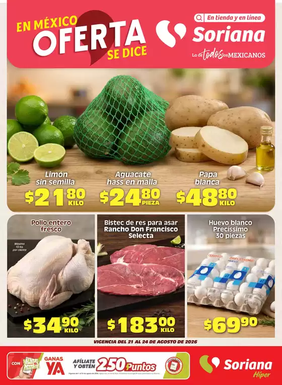 Catálogo Soriana Híper | Gangas y ofertas actuales | 2026-08-21T00:00:00.000Z - 2026-08-24T00:00:00.000Z