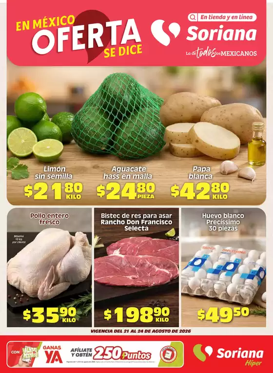 Catálogo Soriana Híper | Nuestras mejores gangas | 2026-08-21T00:00:00.000Z - 2026-08-24T00:00:00.000Z