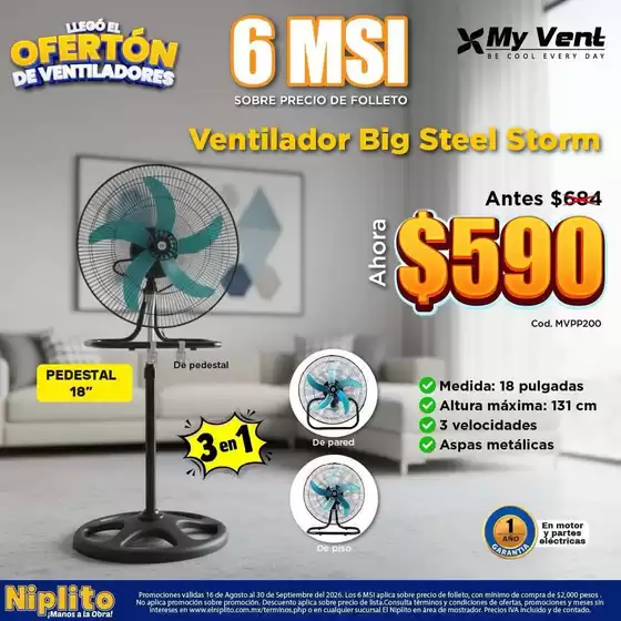 Catálogo Niplito en Mérida | Descuentos y promociones | 2026-08-16T00:00:00.000Z - 2026-09-30T00:00:00.000Z