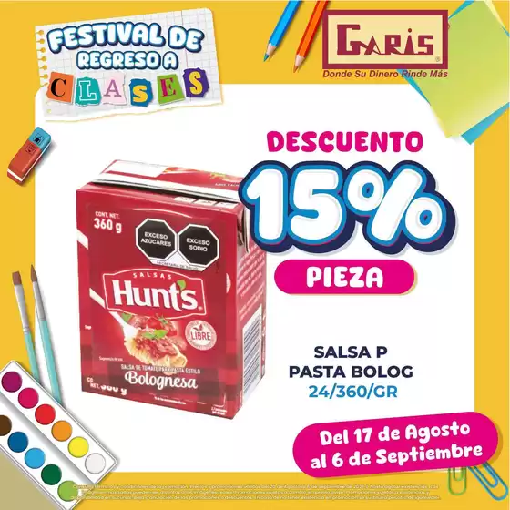 Catálogo Garis | Ofertas para cazadores de gangas | 2026-08-17T00:00:00.000Z - 2026-09-06T00:00:00.000Z