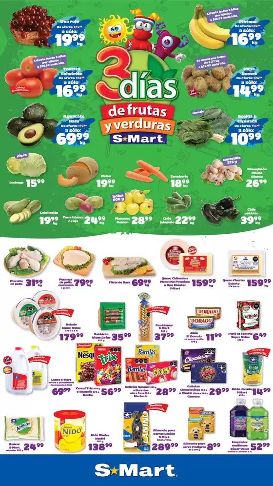 Catálogo S-Mart en Calimaya de Díaz González | Ofertas S-Mart monterrey | 2026-08-25T00:00:00.000Z - 2026-08-27T00:00:00.000Z