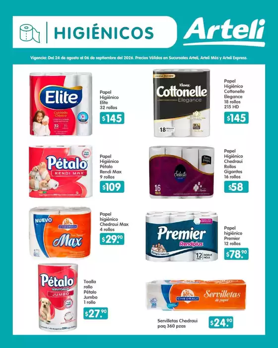 Catálogo Arteli express | Ofertas principales y descuentos | 2026-08-24T00:00:00.000Z - 2026-09-06T00:00:00.000Z