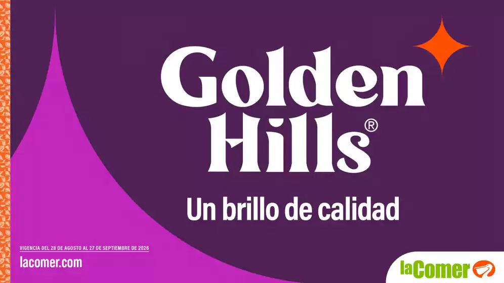 Catálogo La Comer | Golden Hills | 2026-08-27T00:00:00.000Z - 2026-08-31T00:00:00.000Z