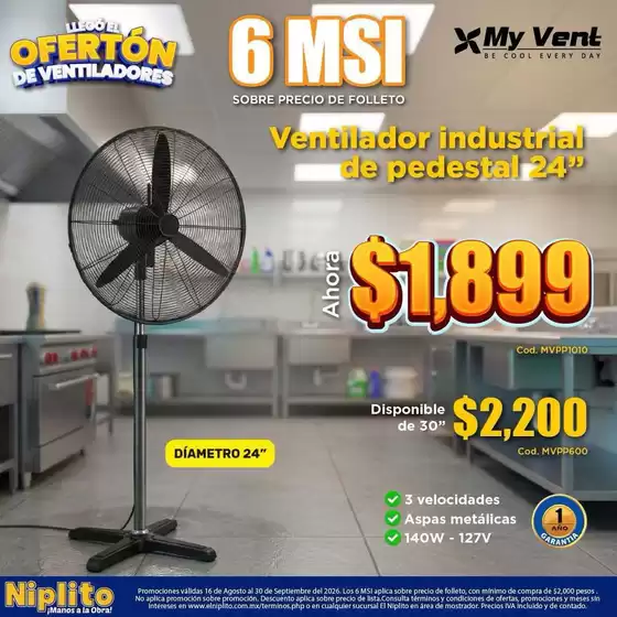 Catálogo Niplito | Excelente oferta para todos los clientes | 2026-08-16T00:00:00.000Z - 2026-09-30T00:00:00.000Z