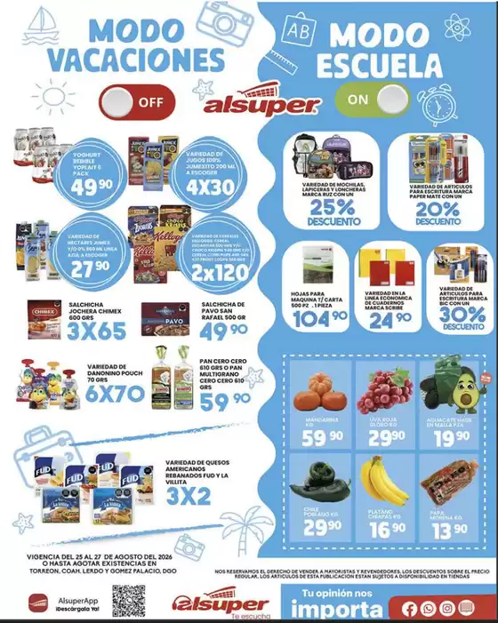 Catálogo Alsuper | Alsuper Laguna | 2026-08-25T00:00:00.000Z - 2026-08-27T00:00:00.000Z