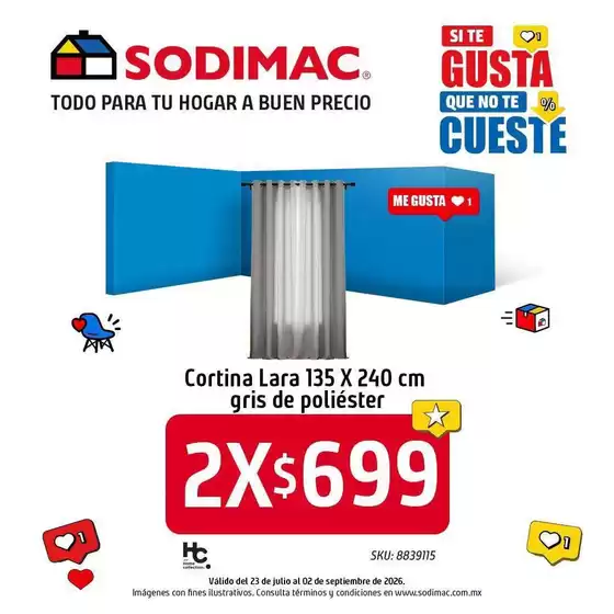 Catálogo Sodimac Constructor en Unidad Habitacional José María Morelos y Pavón | Nuestras mejores ofertas para ti | 2026-07-23T00:00:00.000Z - 2026-09-02T00:00:00.000Z