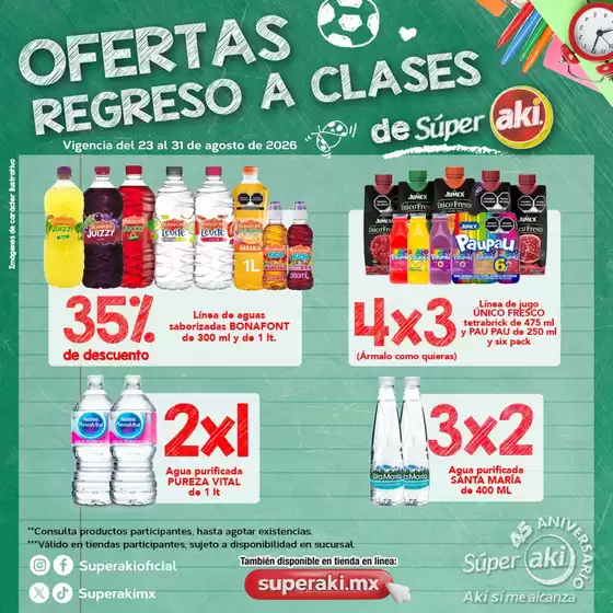Catálogo Súper Aki en San José el Verde (El Verde) | POSTAL REGRESO A CLASES OFERTAS DE FOLLETO | 2026-08-23T00:00:00.000Z - 2026-08-31T00:00:00.000Z