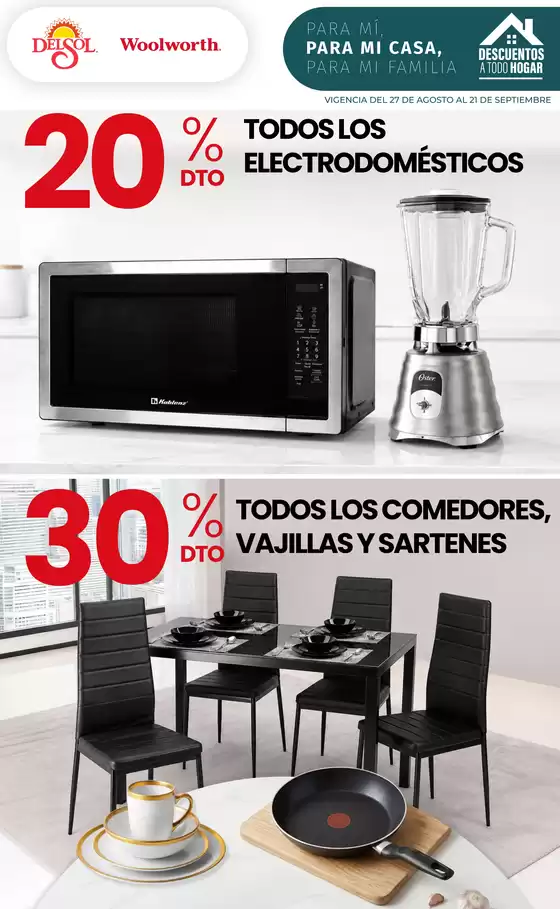 Catálogo Del Sol | Todo para tu Hogar en Tiendas Del Sol y Woolworth | 2026-08-27T00:00:00.000Z - 2026-09-21T00:00:00.000Z
