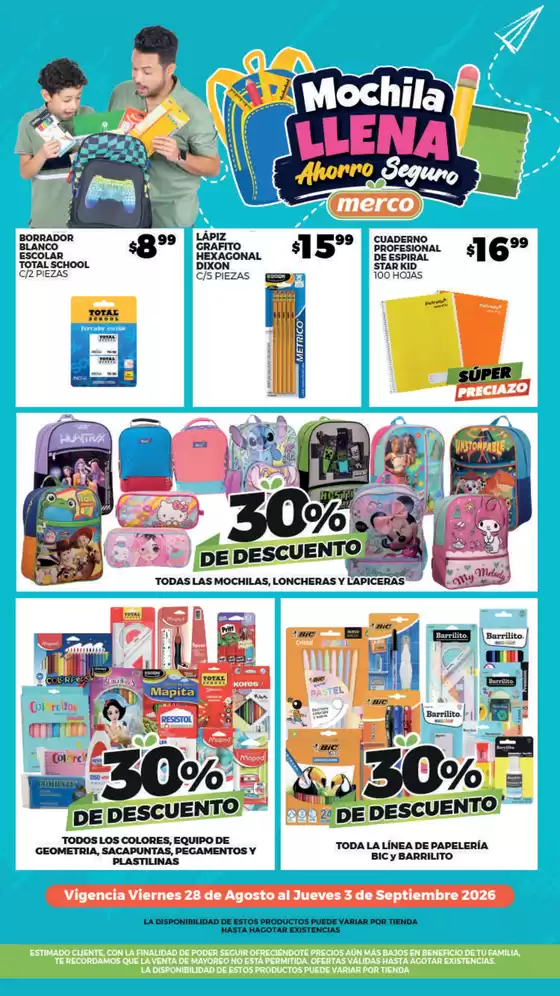 Catálogo Merco en La Magdalena Atlicpac | Folleto Apertura Juárez Centro | 2026-08-28T00:00:00.000Z - 2026-09-03T00:00:00.000Z