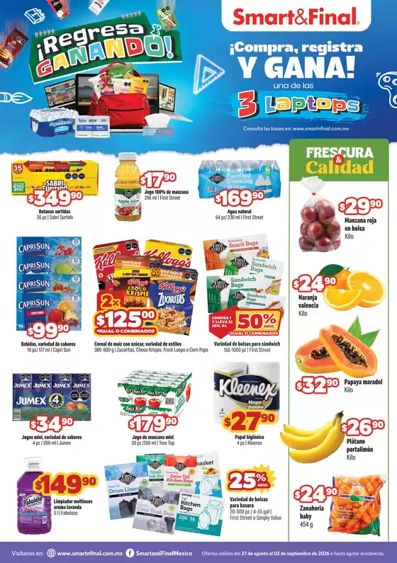 Catálogo Smart & Final | SF Ft 27 02 SEP DIGITAL SL 1 | 2026-08-27T00:00:00.000Z - 2026-09-02T00:00:00.000Z