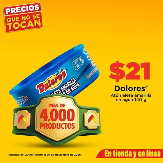 Catálogo Bodega Aurrera en Teloloapan | Grandes descuentos en productos seleccionados | 2026-08-20T00:00:00.000Z - 2026-11-20T00:00:00.000Z