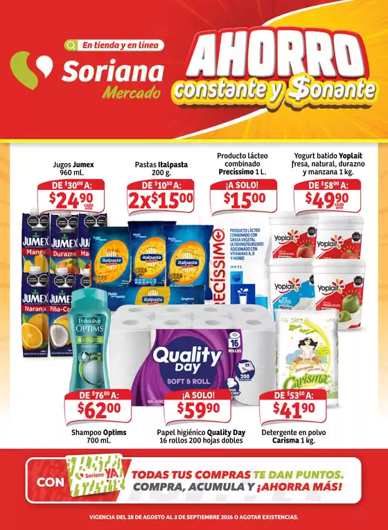 Catálogo Soriana Express | Nuevas ofertas para descubrir | 2026-08-28T00:00:00.000Z - 2026-09-03T00:00:00.000Z