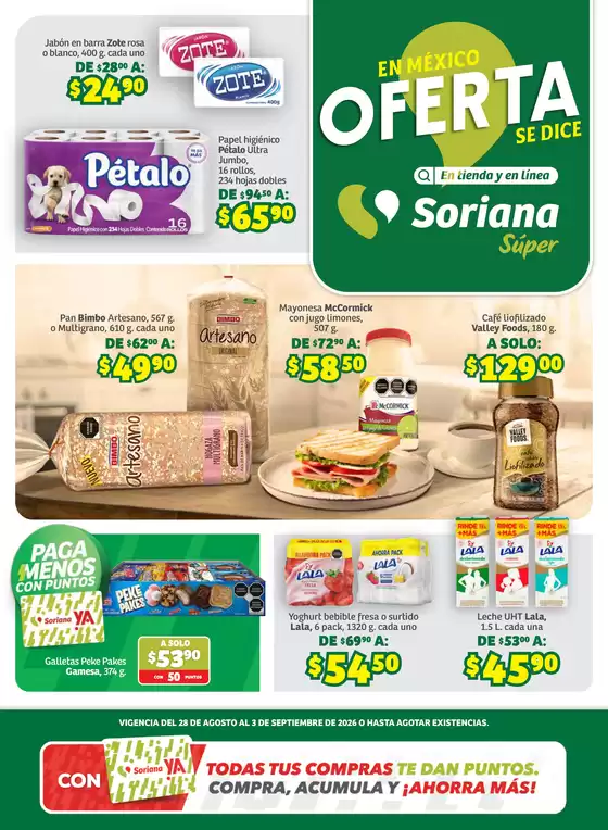 Catálogo Soriana Súper | Gran variedad de ofertas | 2026-08-28T00:00:00.000Z - 2026-09-03T00:00:00.000Z