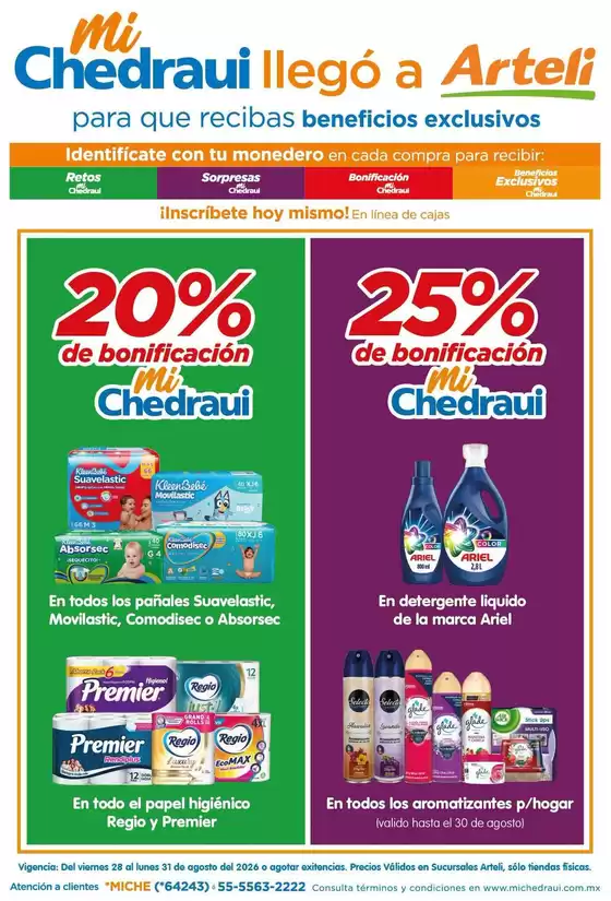 Catálogo Arteli | Ofertas principales para todos los cazadores de gangas | 2026-08-28T00:00:00.000Z - 2026-08-31T00:00:00.000Z