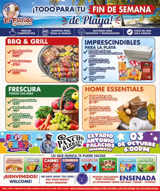 Catálogo El Florido en Gutiérrez Zamora | VOLANTE ENSENADA WEB 42 | 2026-08-31T00:00:00.000Z - 2026-09-03T00:00:00.000Z