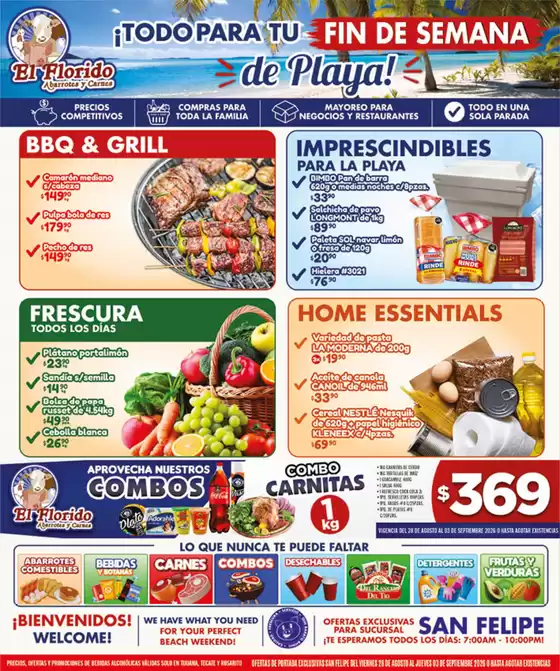 Catálogo El Florido | VOLANTE SAN FELIPE WEB 22 | 2026-08-31T00:00:00.000Z - 2026-09-03T00:00:00.000Z