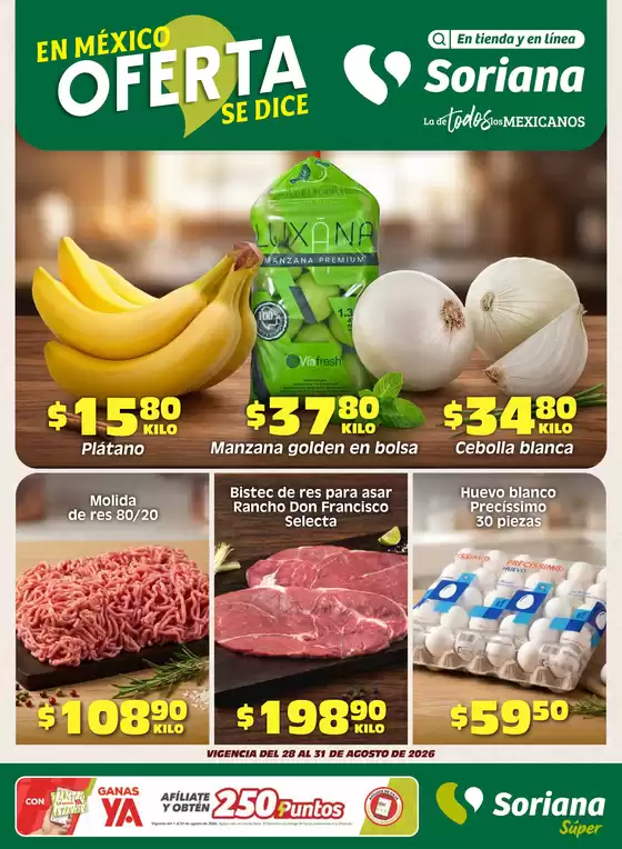 Catálogo Soriana Súper | Ofertas exclusivas para nuestros clientes | 2026-08-28T00:00:00.000Z - 2026-08-31T00:00:00.000Z