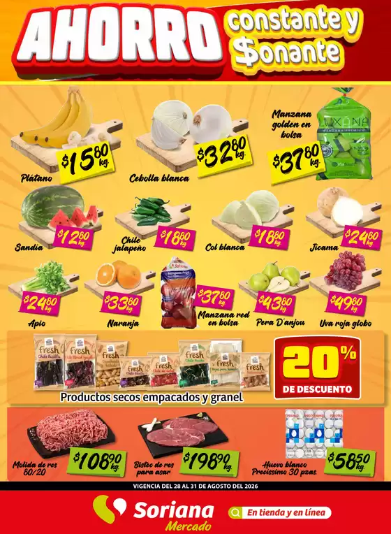 Catálogo Soriana Mercado | Promociones actuales | 2026-08-31T00:00:00.000Z - 2026-08-31T00:00:00.000Z