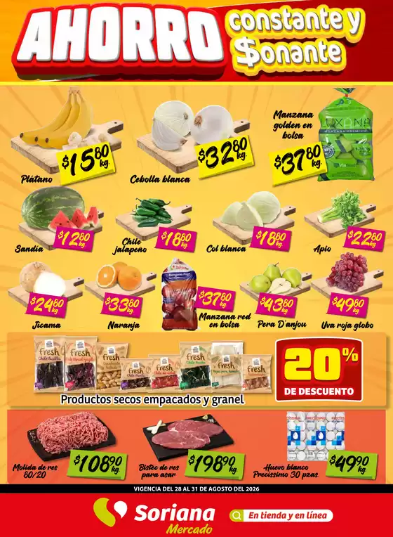 Catálogo Soriana Mercado | Ofertas principales para ahorradores | 2026-08-31T00:00:00.000Z - 2026-08-31T00:00:00.000Z