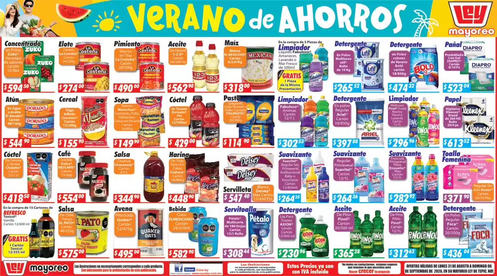 Catálogo Casa Ley | Ofertas y promociones actuales | 2026-08-31T00:00:00.000Z - 2026-09-06T00:00:00.000Z