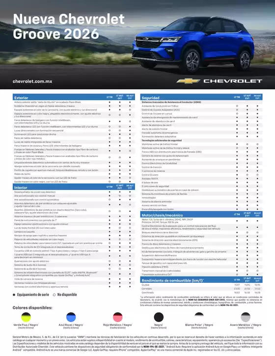 Catálogo Chevrolet en Chocamán | Ficha tecnica groove 2026 | 2026-09-01T00:00:00.000Z - 2026-09-15T00:00:00.000Z