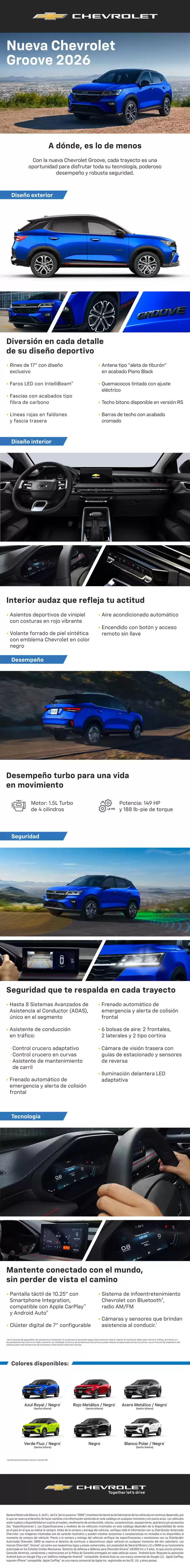 Catálogo Chevrolet en Chocamán | Catalogo groove 2026 | 2026-09-01T00:00:00.000Z - 2026-09-15T00:00:00.000Z