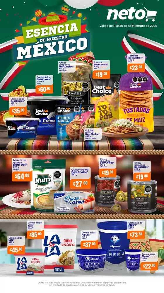 Catálogo Tiendas Neto | Esencia de nuestro México | 2026-09-01T00:00:00.000Z - 2026-09-30T00:00:00.000Z