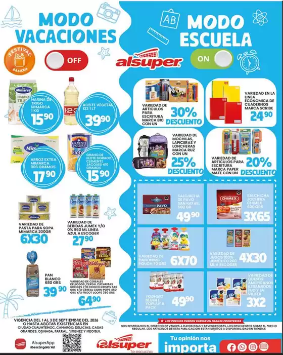 Catálogo Alsuper | Alsuper Chihuahua-estado | 2026-09-01T00:00:00.000Z - 2026-09-03T00:00:00.000Z