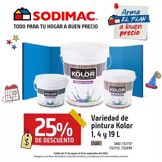 Catálogo Sodimac Constructor en Chapalilla | Excelente oferta para cazadores de gangas | 2026-08-27T00:00:00.000Z - 2026-09-16T00:00:00.000Z