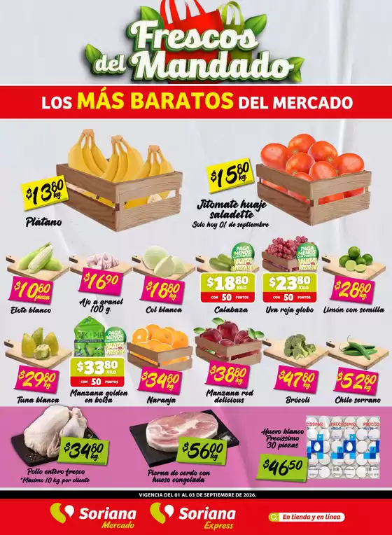Catálogo Soriana Express | Ofertas especiales para ti | 2026-09-01T00:00:00.000Z - 2026-09-03T00:00:00.000Z