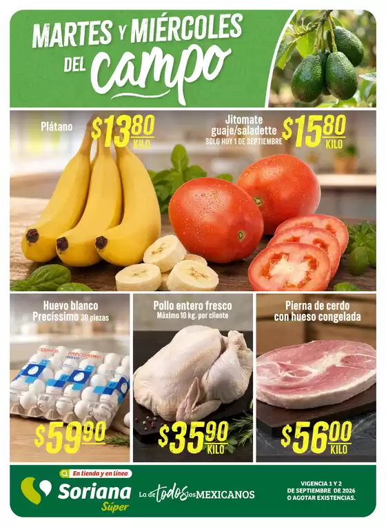 Catálogo Soriana Súper | Descubre ofertas atractivas | 2026-09-01T00:00:00.000Z - 2026-09-02T00:00:00.000Z