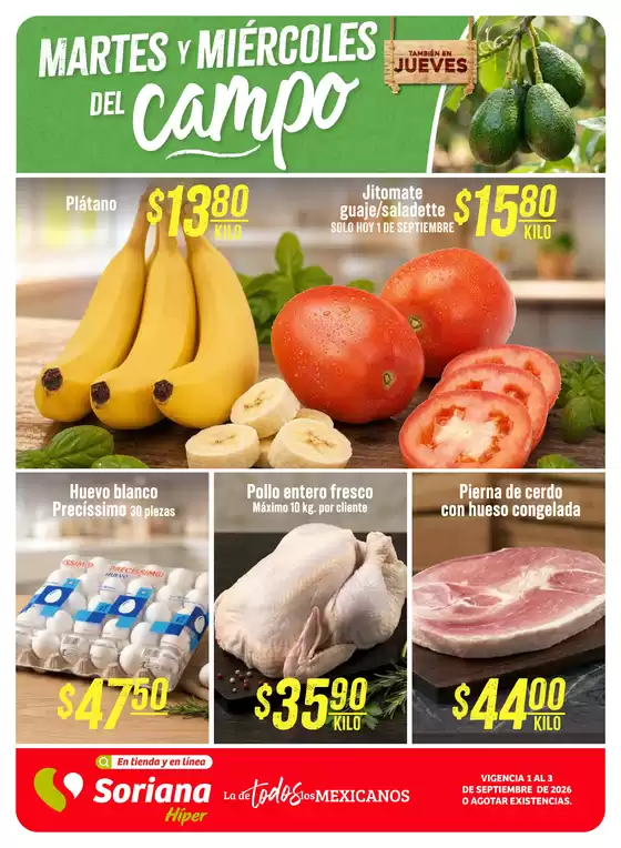 Catálogo Soriana Híper | Descuentos y promociones | 2026-09-01T00:00:00.000Z - 2026-09-03T00:00:00.000Z
