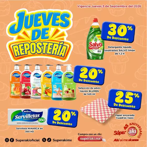 Catálogo Aki Gran Mayoreo | Ofertas y promociones actuales | 2026-09-03T00:00:00.000Z - 2026-09-03T00:00:00.000Z