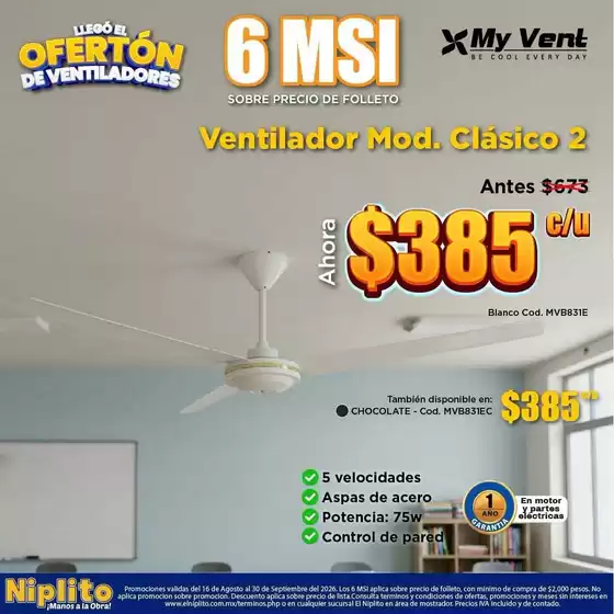 Catálogo Niplito | Ofertas y promociones actuales | 2026-08-16T00:00:00.000Z - 2026-09-30T00:00:00.000Z