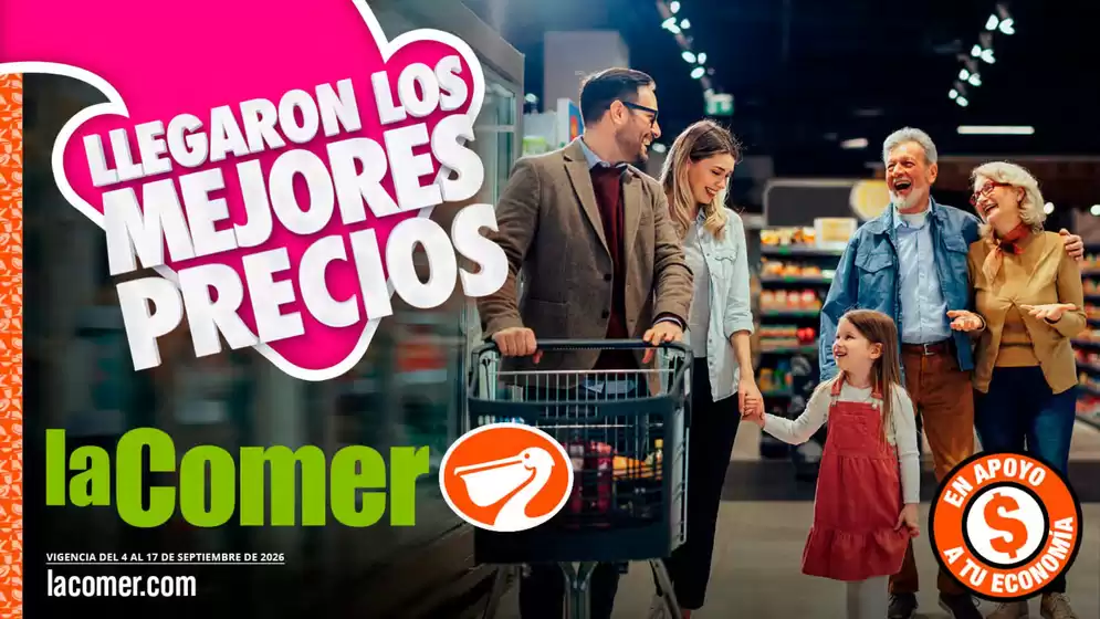 Catálogo La Comer | Llegaron los mejores precios | 2026-09-04T00:00:00.000Z - 2026-09-17T00:00:00.000Z