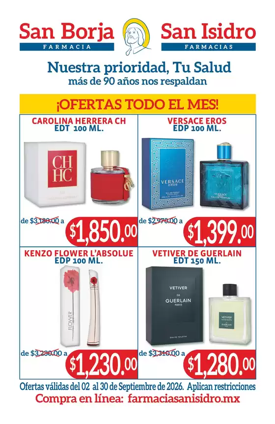 Catálogo Farmacias San Isidro y San Borja en Acatlán de Juárez | Folleto Mensual | 2026-09-04T00:00:00.000Z - 2026-09-30T00:00:00.000Z
