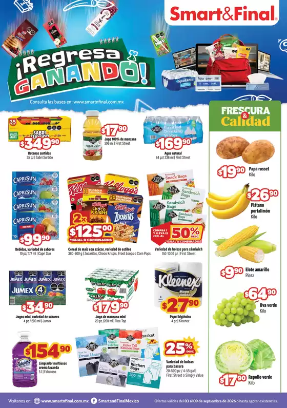 Catálogo Smart & Final en Hueyotlipan | SF Ft 03 09 Web | 2026-09-03T00:00:00.000Z - 2026-09-09T00:00:00.000Z