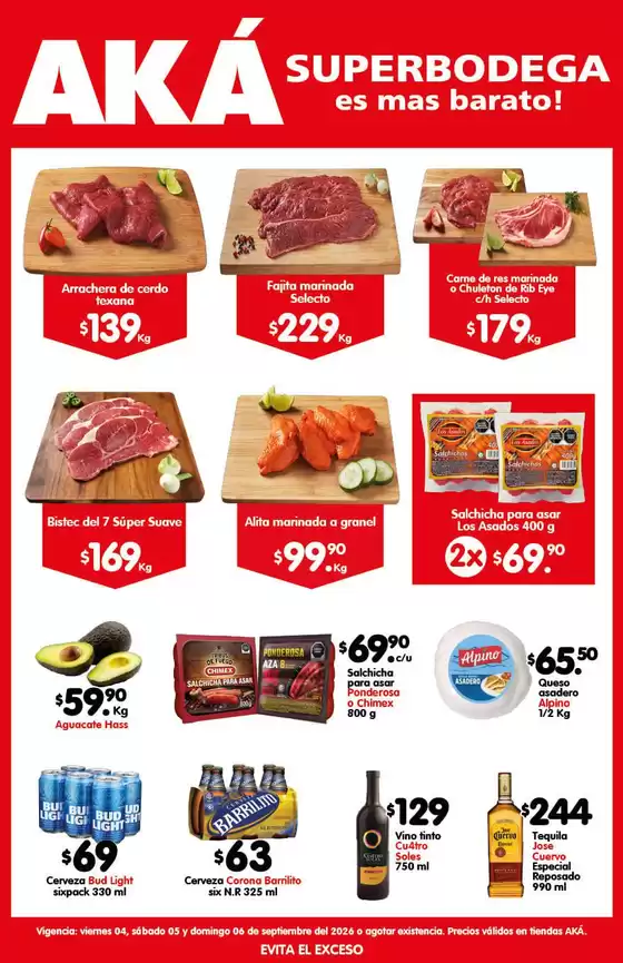 Catálogo AKÁ Superbodega | Gangas y ofertas actuales | 2026-09-04T00:00:00.000Z - 2026-09-06T00:00:00.000Z